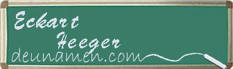 Eckart Heeger Visitenkarte